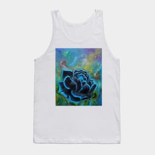 Dazzling Black Rose Tank Top